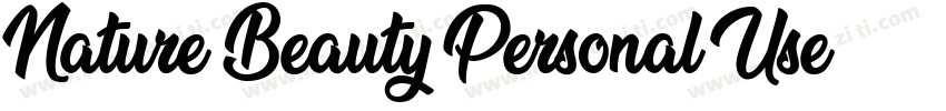 Nature Beauty Personal Use字体转换